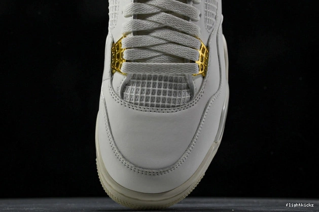 4 Retro Jordan Gold AQ9129-170 Metallic 0907